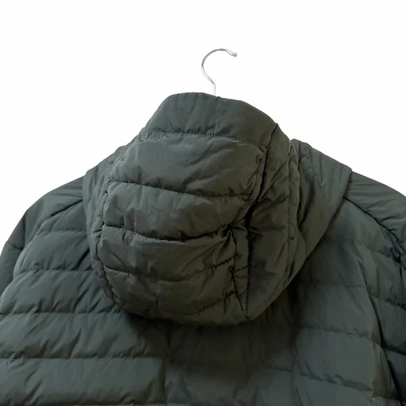 Lululemon Mens Down For It All Goose Down Puffer Jacket Size XXL Army Green FLAW